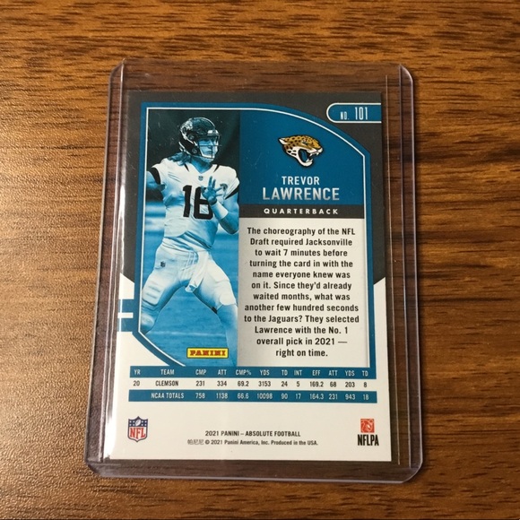 NFL Trevor Lawrence Absolute RC Yellow - Picture 2 of 2